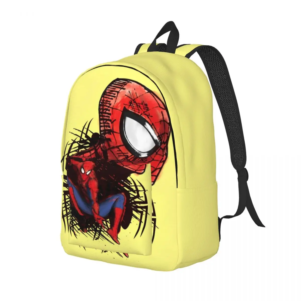 Spider Man Sketched Marker Drawing Backpack Hiking Backpacks Female Colorful Soft School Bags Style Rucksack