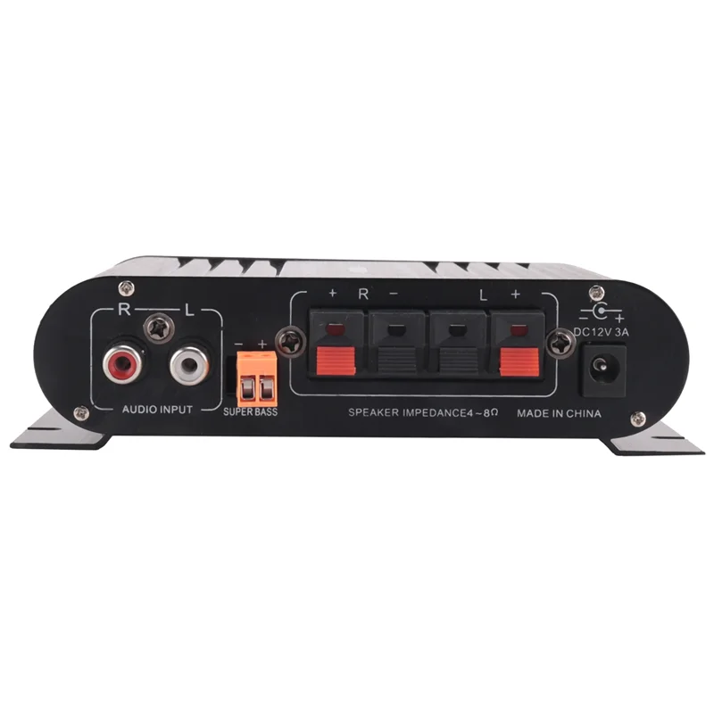 ABZW ST-838 HIFI Amplifier 2.1 Channel Car MP3 Mini Amp AUX Input High And Low Bass Adjustment Super Bass 20Wx2+40W Amplifier Du