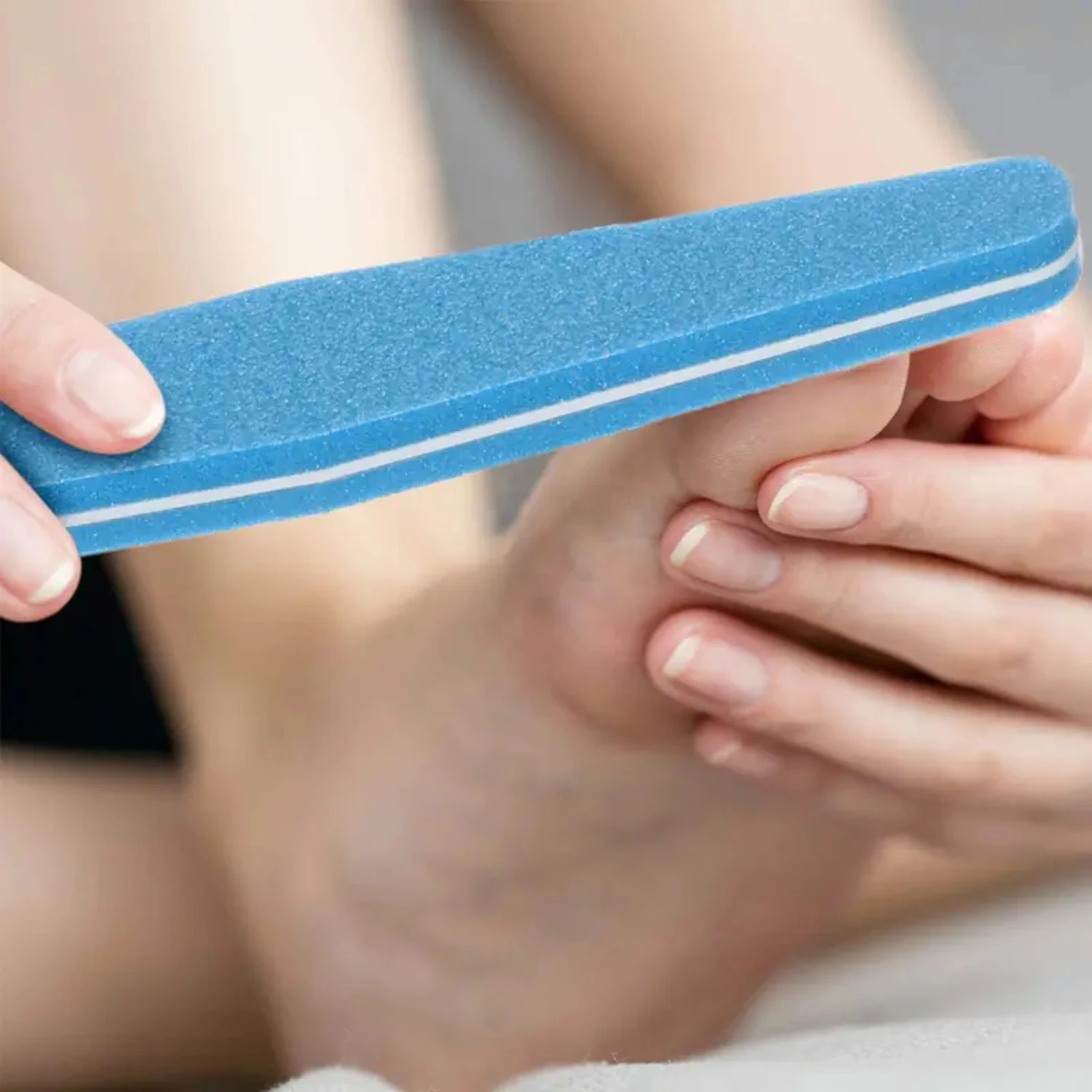 Juego de bloque amortiguador de lima de uñas de esponja lavable de 10 piezas para uñas, grano fino 100/180, kit de herramientas de manicura y pedicura de alta calidad