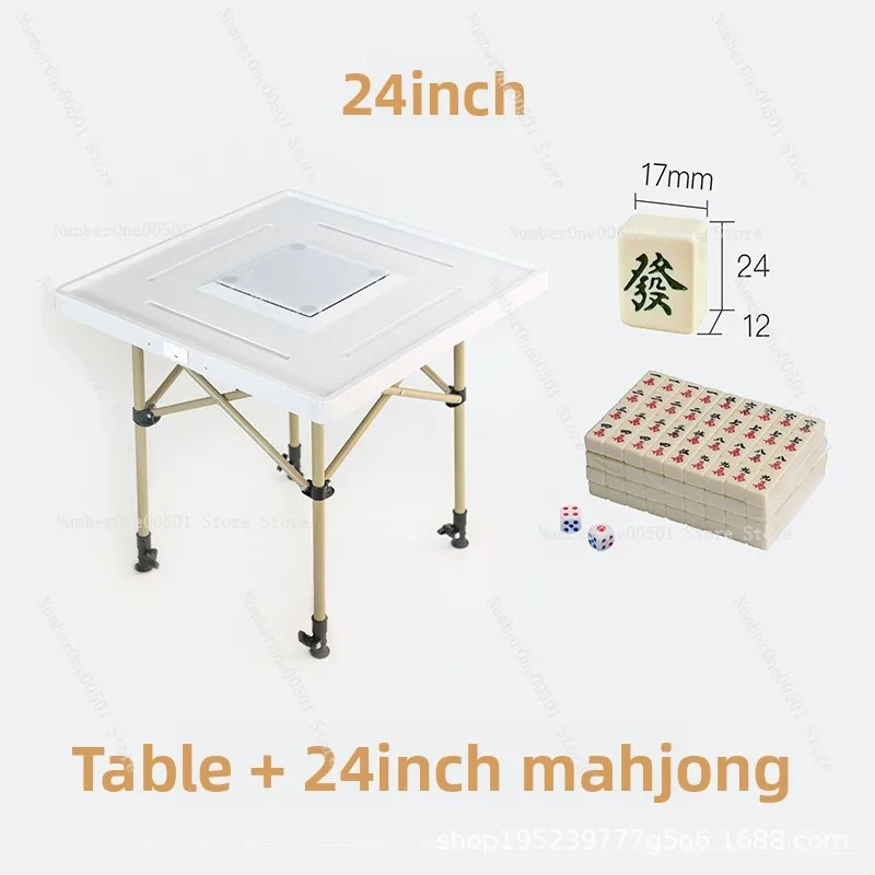 

Портативный складной стол для маджонга для кемпинга, чаепития, многофункциональный игровой стол с ручкой для переноски