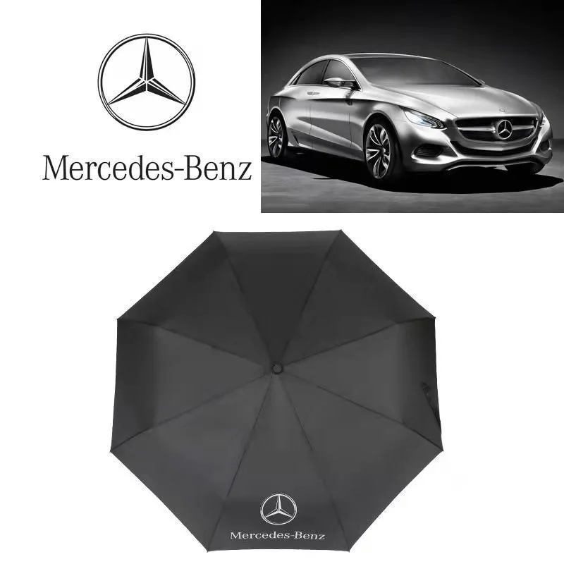 Automatic Windproof Rain Fully Compact Folding Umbrella For Mercedes Benz AMG GLC GLE W205 C300 W203 W206 W108 W124 W126 W140