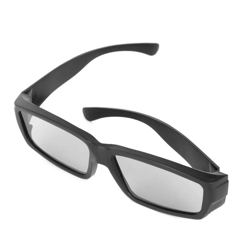 Black H4 Circularly Polarized Passive 3D Glasses Support Polarized 3D Tv and Real D Cinema for Most Cinema TV Real D