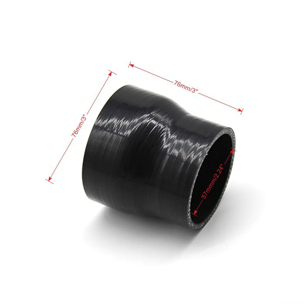 

1Pc Premium Silicone Reducer Hose Auto Water Pipe Flexible Silicone Tube From 2.25 Inches To 3 Inches Universal Car Accessories