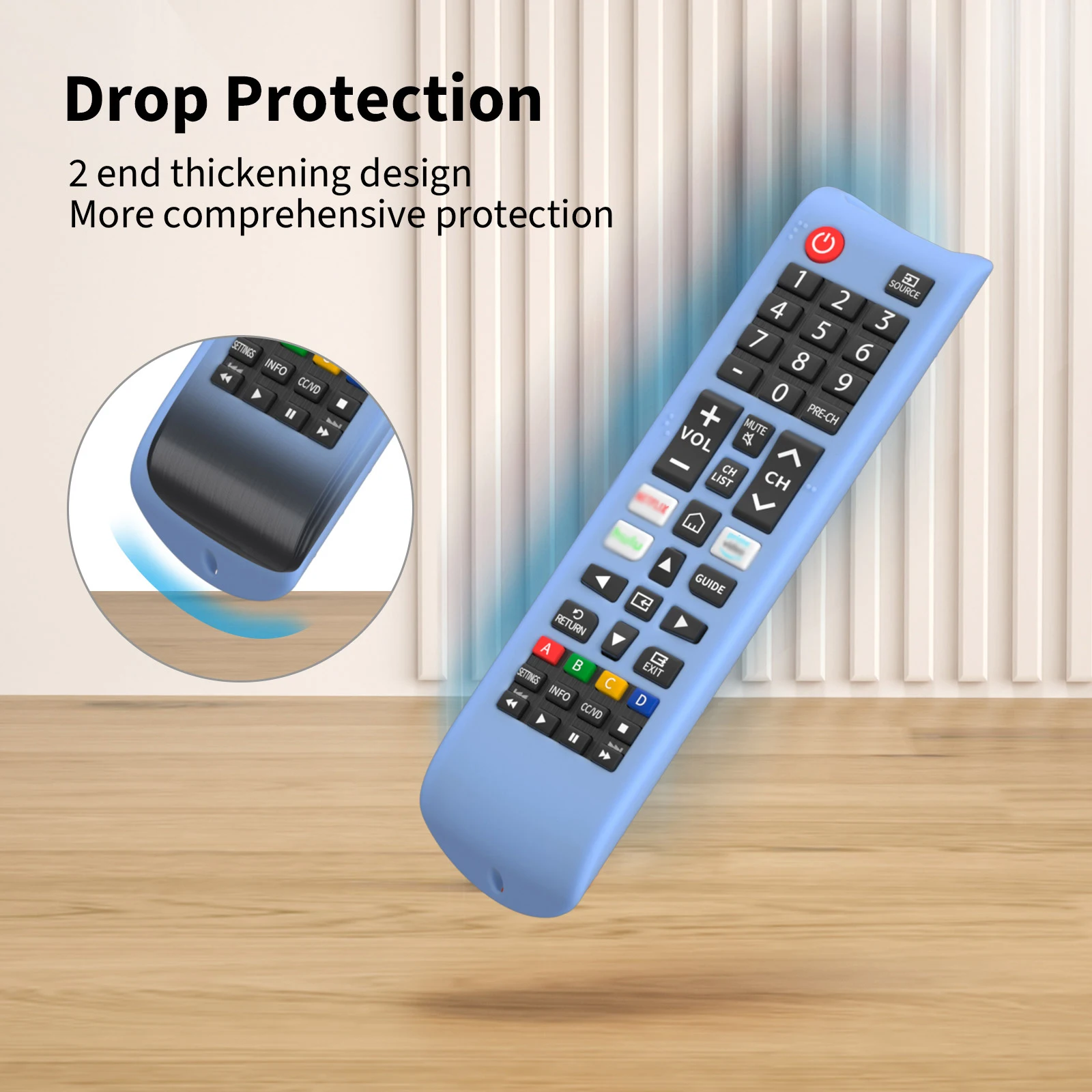 Copertura remota in Silicone compatibile con custodia protettiva per telecomando Samsung Smart TV TV BN59-01315 BN59-01199F