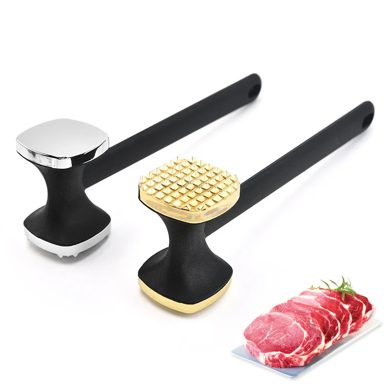 

Zinc Alloy Meat Tenderizer Hammer Pork Chop Steak Loose Pounder Needle Dual-Sided Mallet Rubber Grip Handle Kitchen Tool