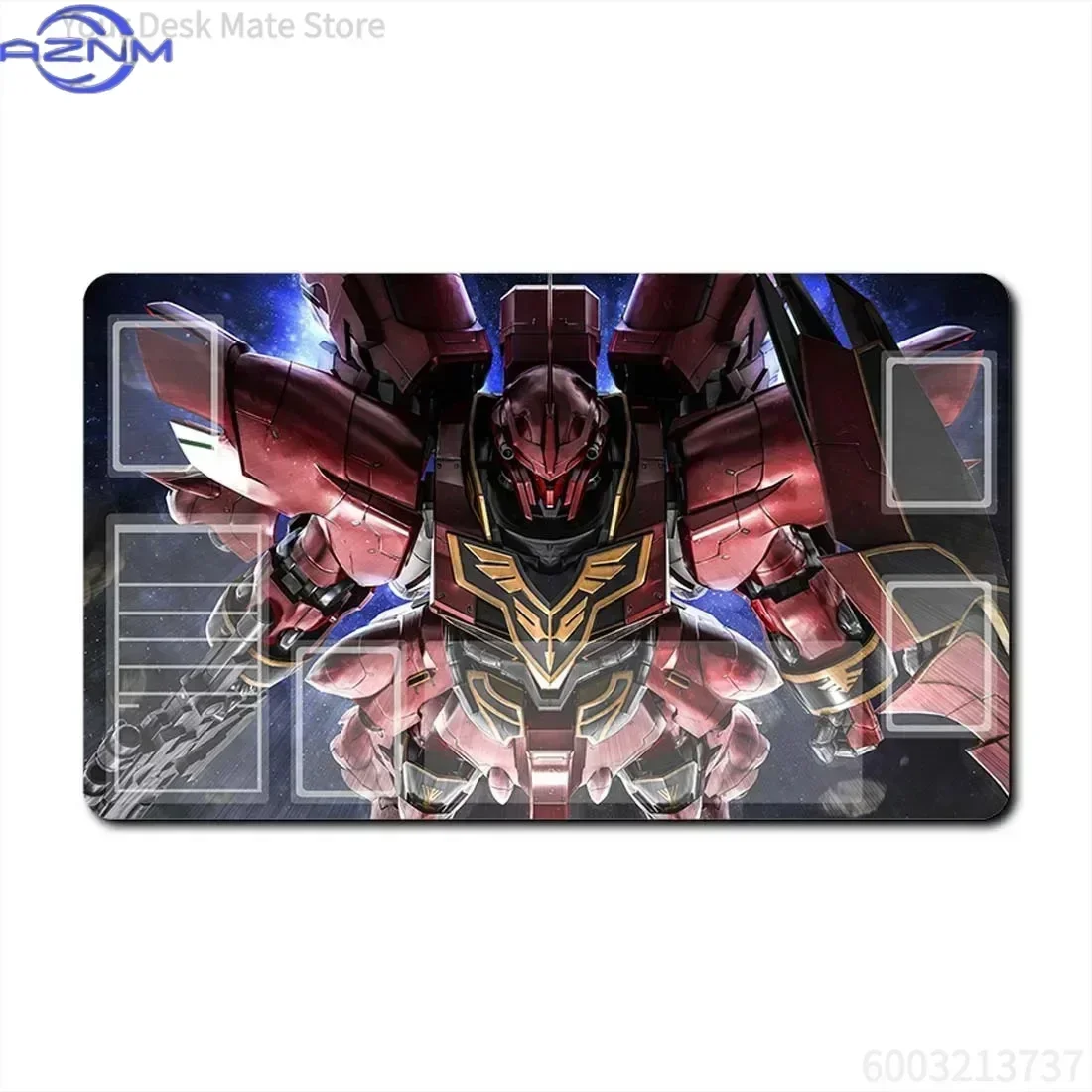 Anime Mecha Robot TCG Game Zone Art Mouse Pad Rubber Non Slip Gaming Desk Mat for Computer Laptop Office Use
