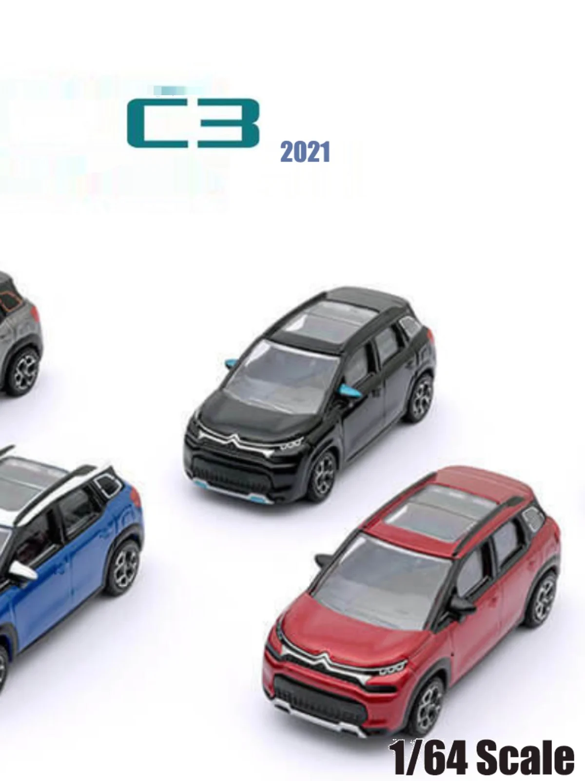 Norev 64 Citroen C3 Modelo de Carro Diecast com Teto Solar, Veículo Colecionável em Liga Metálica para Decoração, para Meninos e Meninas