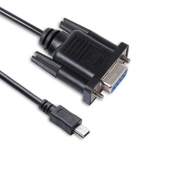 9 Pin D-Sub DB9 Female to Mini USB Plug RS232 Serial Console Cable for Brocade ICX 7250 7450 7750 Switches