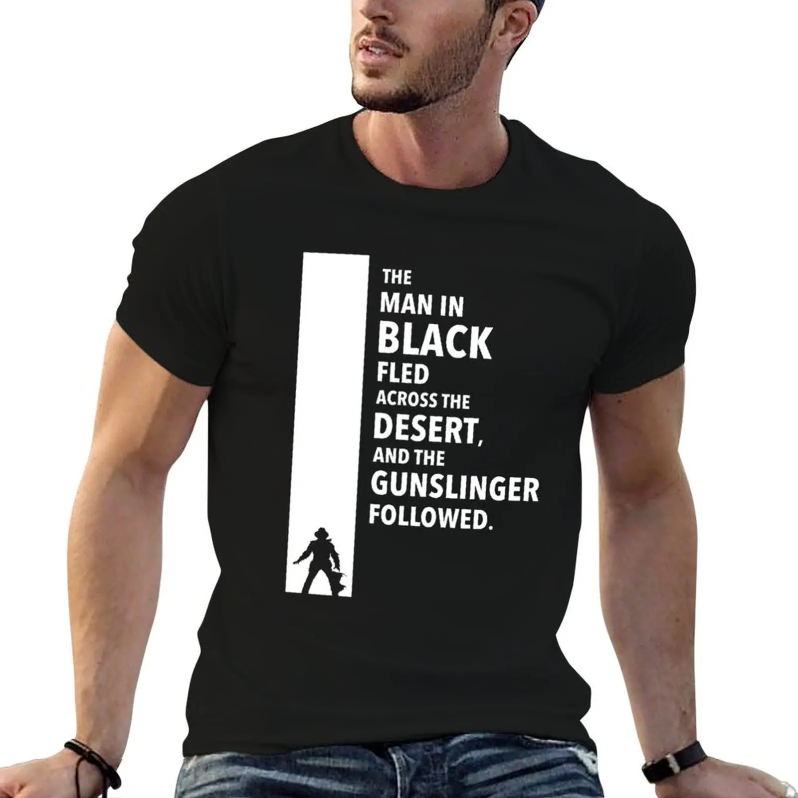 

The Dark Tower - Desert white T-Shirt t shirt personalised man t shirts for men casual t shirts for man pack cotton T-shirt