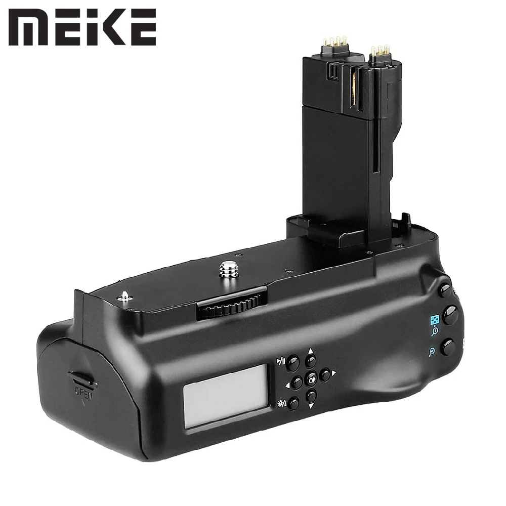 Meike MK-7DL Professional LCD Timer Vertical Battery Grip for Canon EOS 7D Camera as BG-E7