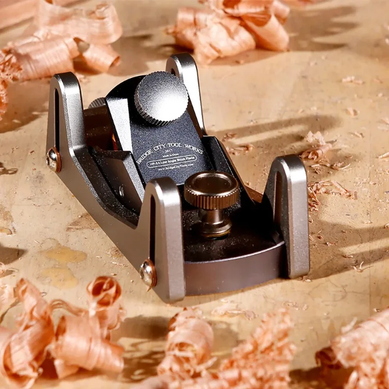 Professional Woodworking Short Planer Precision Mini Wood Planer Manual Adjustable Aluminum Carpenter's Plane 0.025MM Depth HP-8