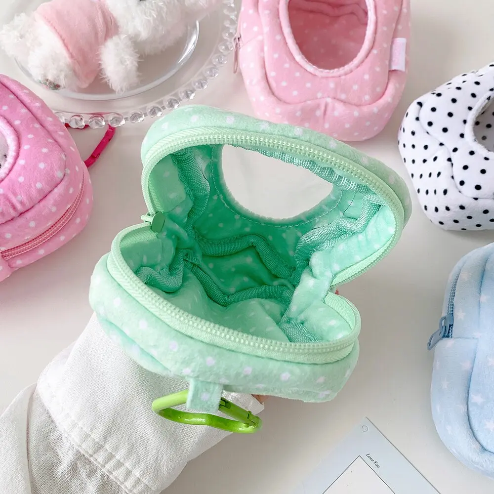 Cartoon Polka Dot Plush Three-dimensional Baby Walking Bag Girl Bag Pendant Sharenting Bags Doll Doll Storage Lta Bag for Women
