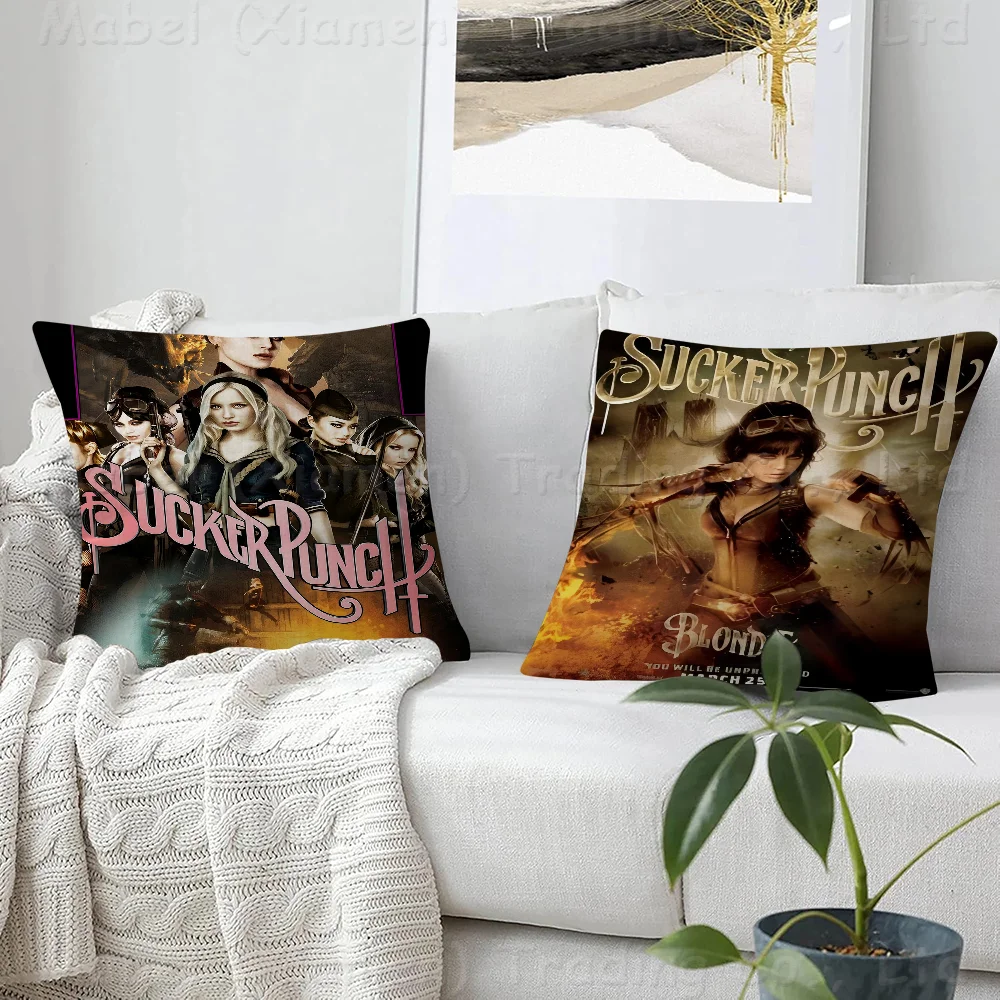 

Sucker Punch Action Fantasy Film Decorative Room Aesthetics Pillow Case Home Decor Bedroom Sofa Bed Couch Pillow Cover 45x45