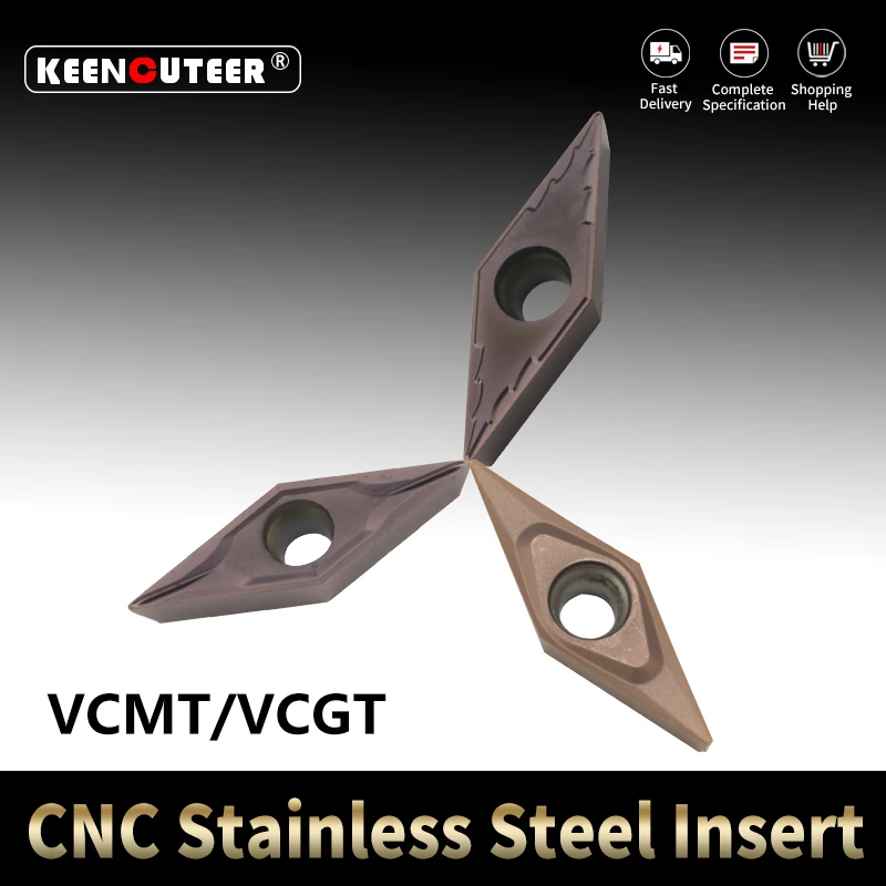 

Stainless Steel Blade VCMT/VCGT VCMT11/16 VCGT11/16 YZ15TF Carbide Insert for SVJCR/L External Turning Tool Cutter CNC Lathe
