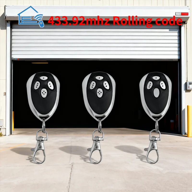 

Remote control scroll code Garage door opener Alutech AT-4 AR-1-500 asg600 an-433MHz Motor AT-4 ASG1000 Remote control