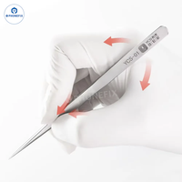 YCS 01 AK-00 Anti-rust Wear-resistant Non Magnetic Stainless Steel Tweezers Precision Pointed Mobile Phone Repair Hand Tools