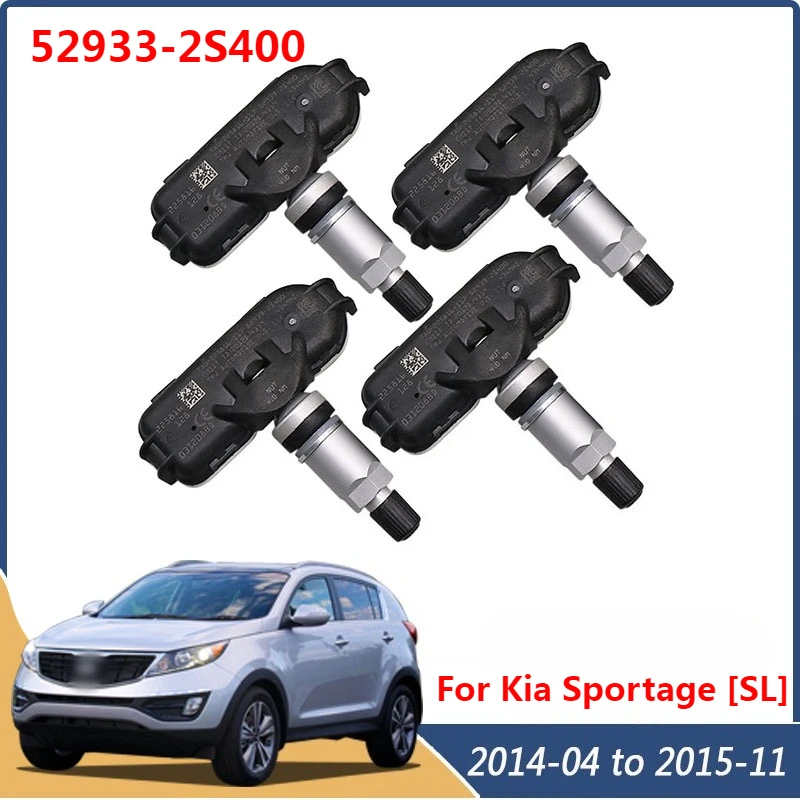 

52933-2S400 для Kia Sportage [SL] Hyundai Tucson [LM] 2014-2015 гг. Датчик системы контроля давления в шинах 4 шт. TPMS 434 МГц 52933-2S410