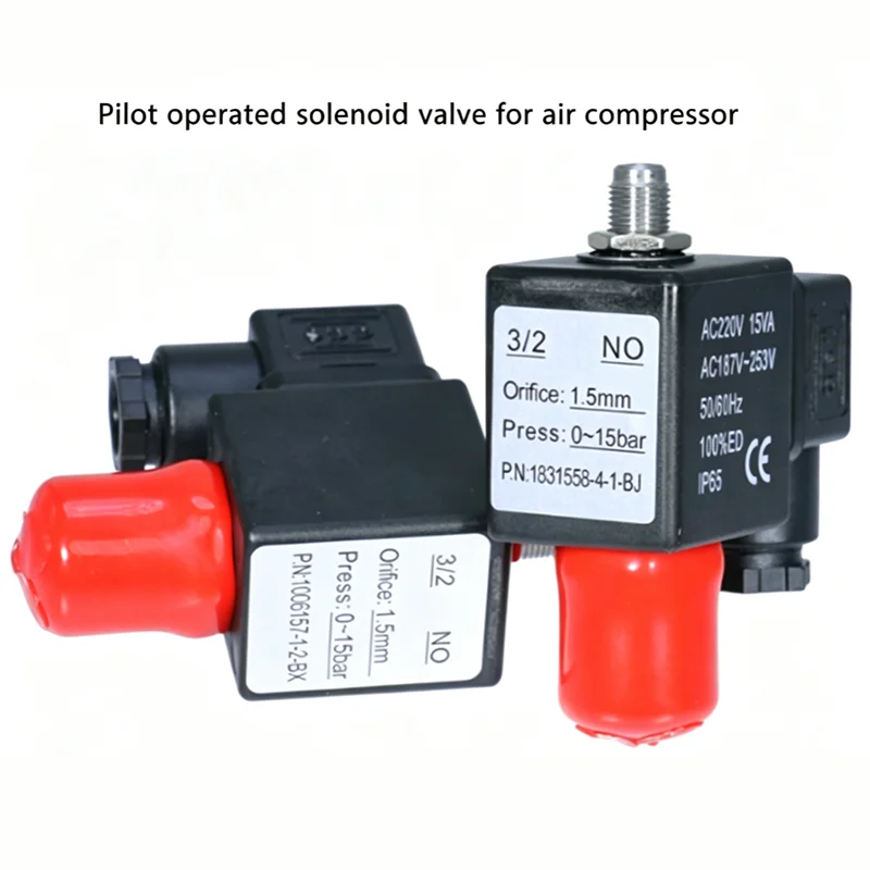 Electromagnetic valve air compressor PN1006157-1-2BX coil AC220V 15VA AC187-253V electronic bank