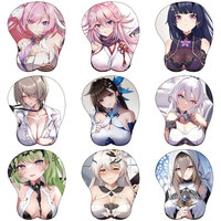 Honkai Impact 3rd 3D Silicone Mousepad Elysia Mobius Yae Sakura Wrist Support Mouse Pad Anime Game Sexy Wrist Rest Mouse Mat