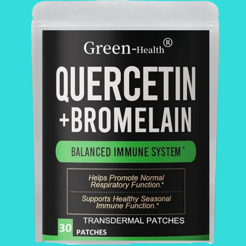 Quercetin with Bromelain Transdermal Patches - 30 Patches One Month Supply