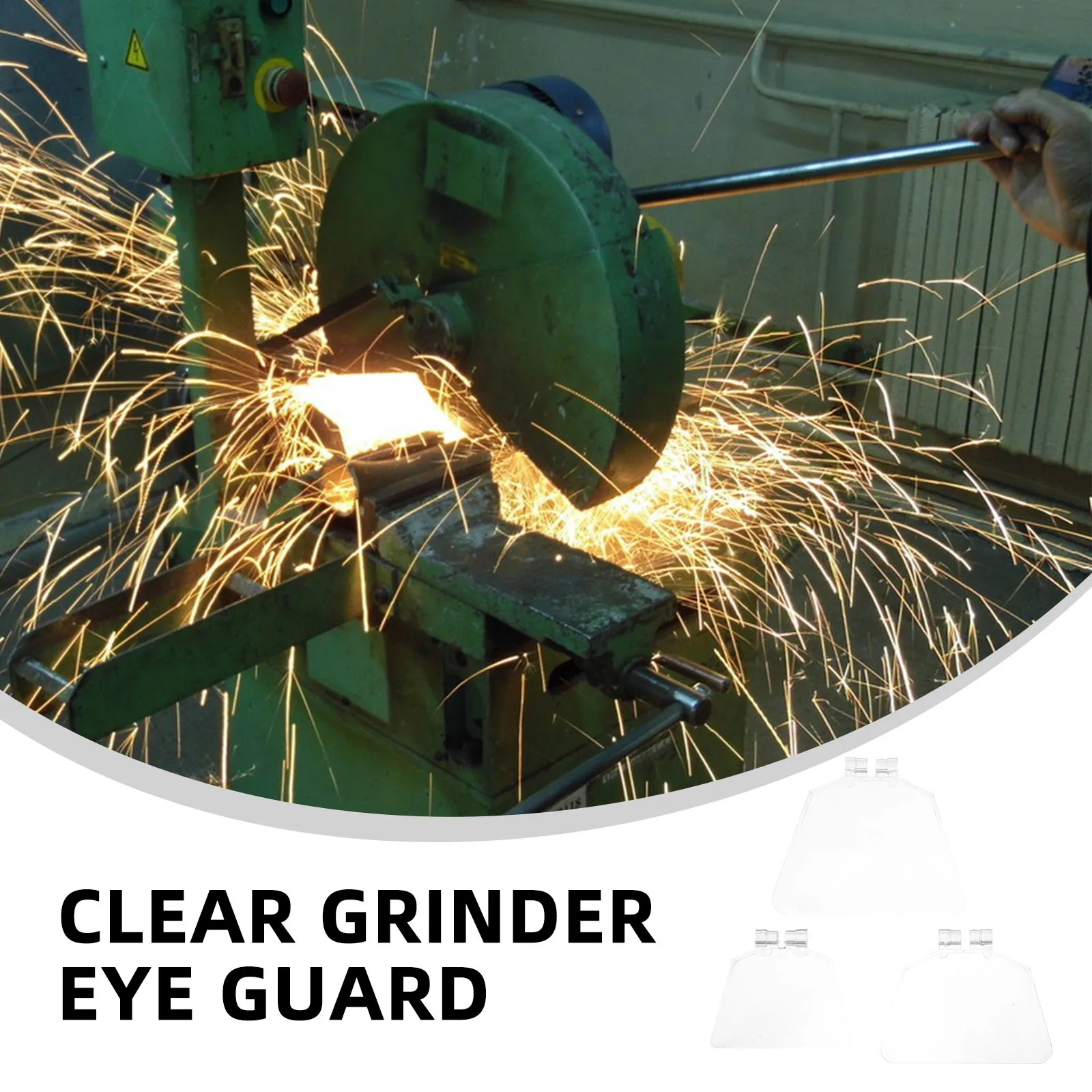 

3 pcs Transparent Plastic Protective Sheet for Grinding Machine Bench Grinder Eye Accessories Safety Dust Proof