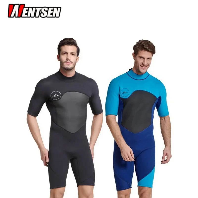 

Sharbat 2mm Diving Suit Men's and Women's Warm One-Piece Swimsuit Short-Sleeved Sun Protection Clothing Snorkeling Suit Surfing