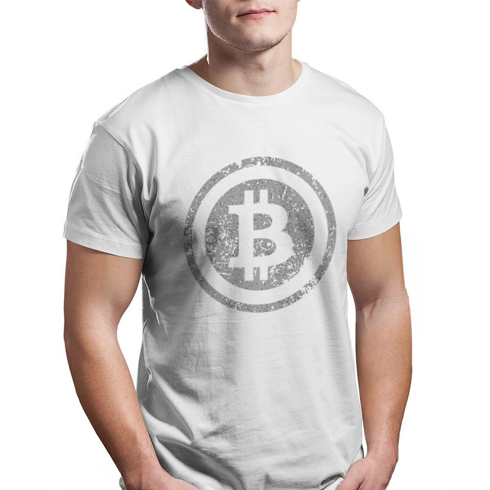 LE Bitcoin Sign Art Satoshi Nakamoto Offerts Men Tshirt Homme Graphic Cool Design Harajuku T Shirt