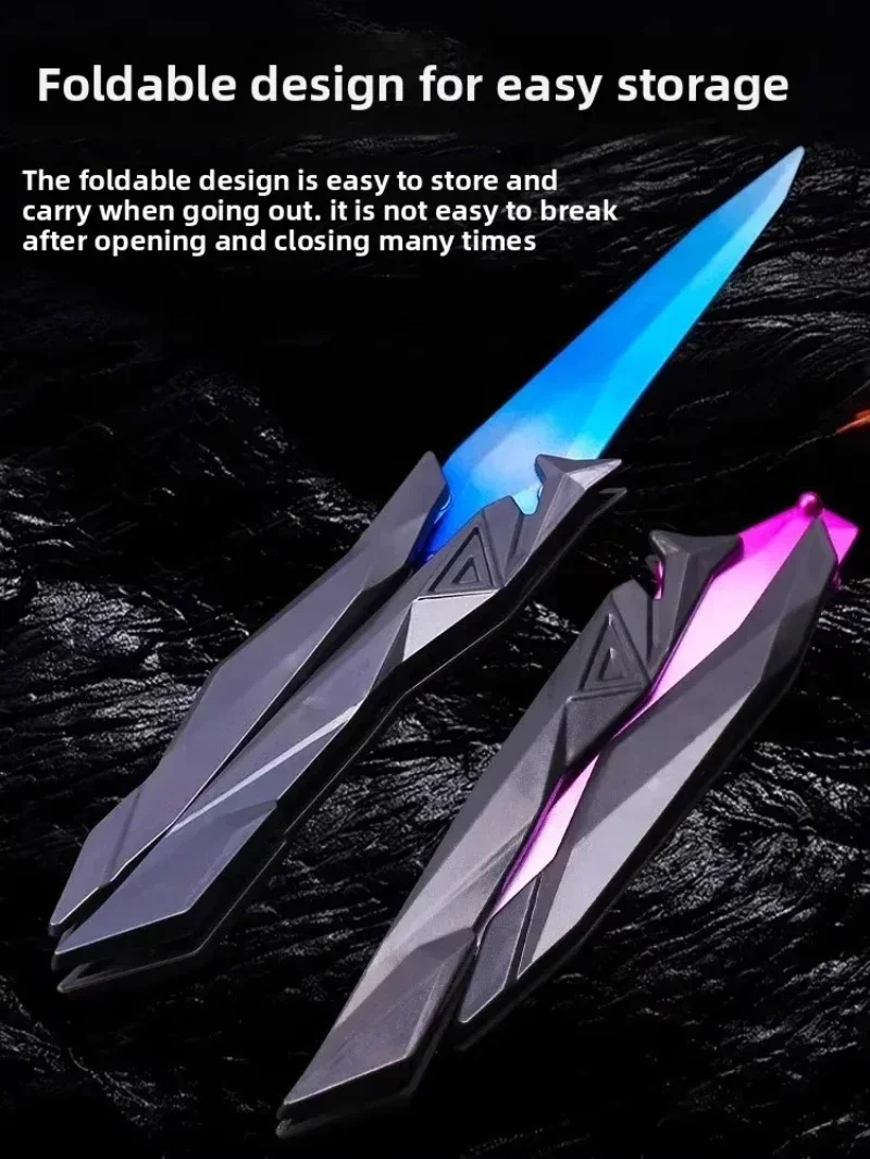 Valorant Singularity Butterfly Knife Toy Plastic Foldable Gaming Replica Model Perfect Gift For Boys And Game Enthusiasts Gifts