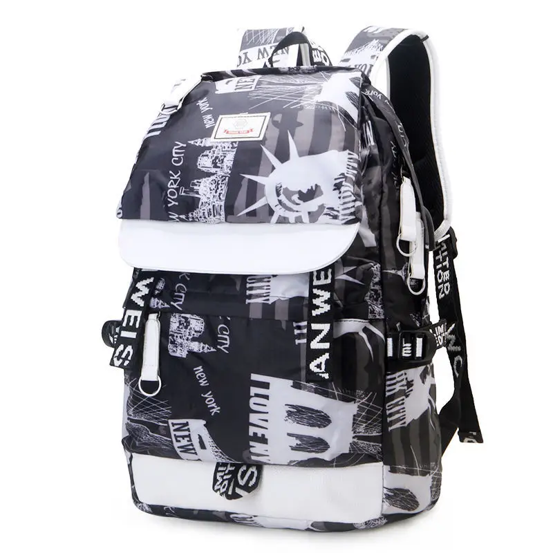 Рюкзак мужской в трендовому стильном стиле для младших классов средней школы, студентов колледжа, модный повседневный рюкзак, дорожная сумка
