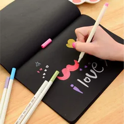 Creative Black Paper Notebook Diary Notepad 16K 32K 56K Sketch Graffiti Notebook For Drawing Painting Office School Stationery