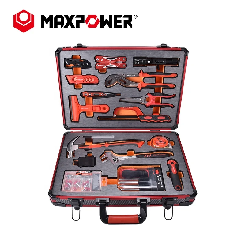 MAXPOWER 77 pcs Household Repair Screwdriver Set Complete Home Repairing Kit with Solid Toolbox for Men Women