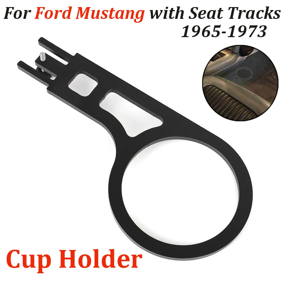 For 1965 1966 1967 1968 1969 1970 Ford Mustang Model w/Seat Tracks Cupholder Drink Cup Holder Metal