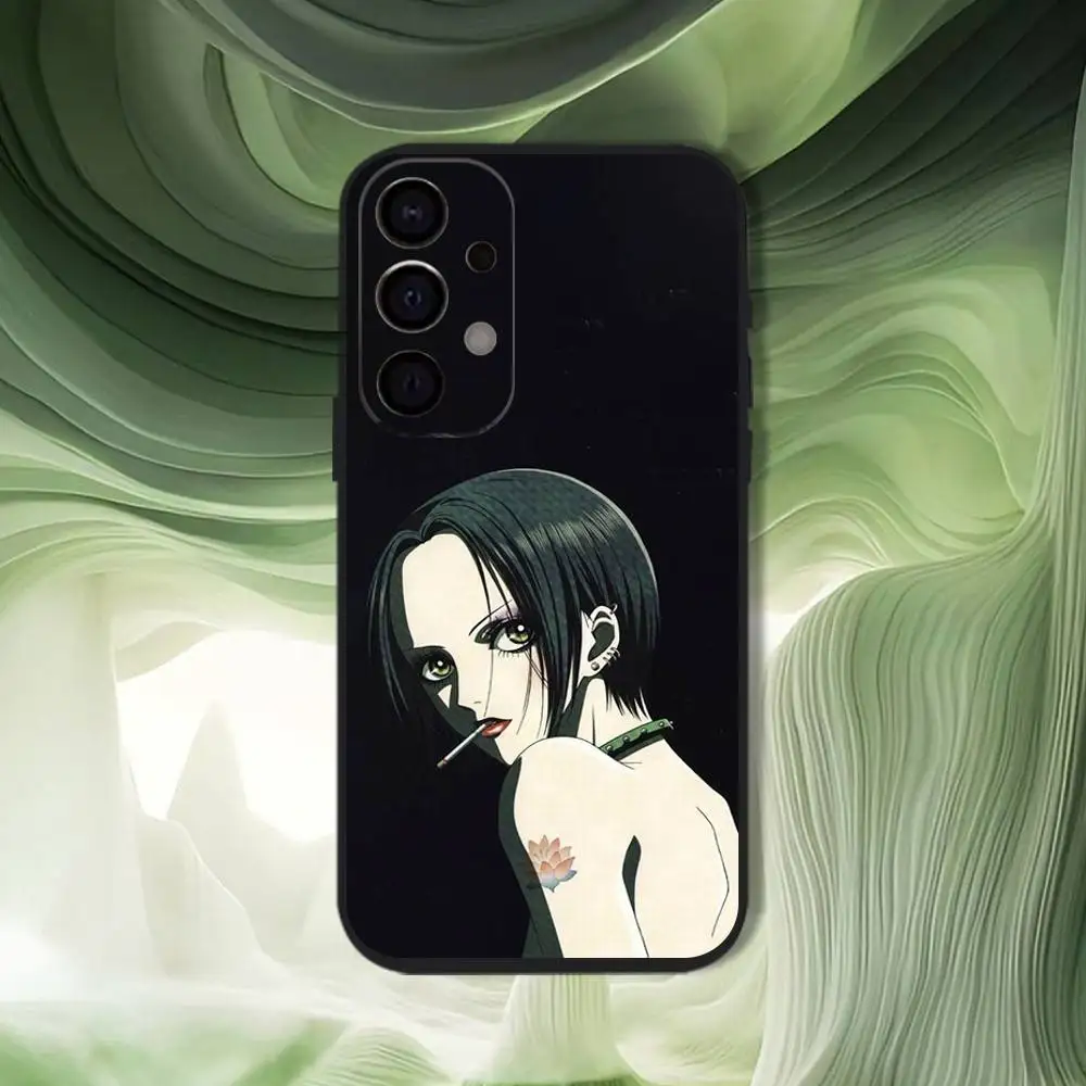 เคสโทรศัพท์ลายการ์ตูนอนิเมะ ออซากิ นันนา สำหรับ Samsung S25,S24,S21,S22,S23,S30,Ultra,S20,Plus,Fe,Lite,5G สีดำ