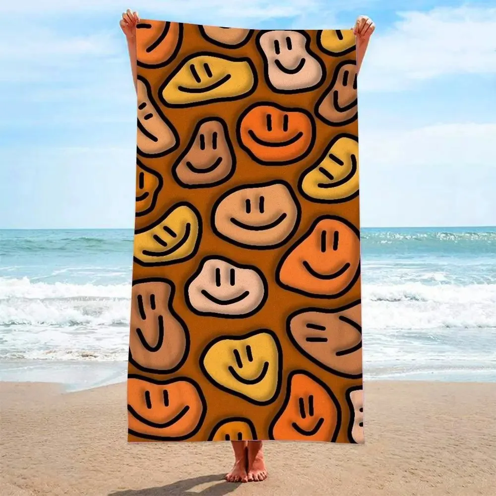 Beach Towel Sand Free Quick Soft-touching Dry Large Floral Print Microfiber Beach Towel Women Men Travel Bohemian Style