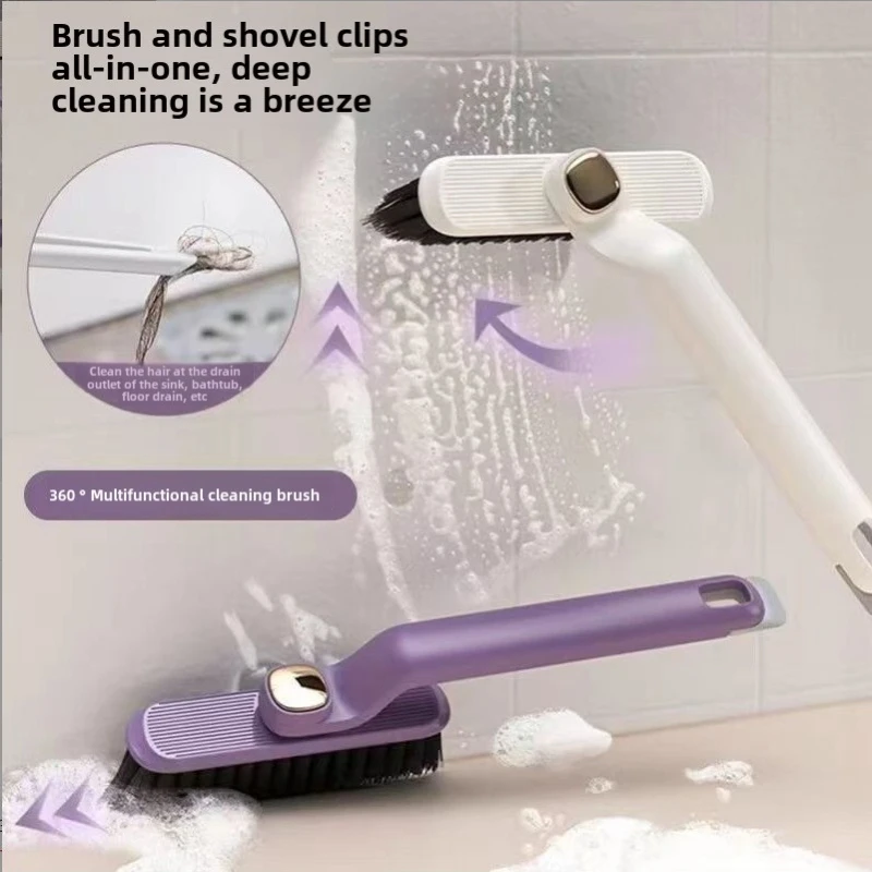 

Multifunctional Cleaning Brushes Rotating Crevice Cleaning Brush for Bathroom Kitchen Household Cleaning Tools Accessories