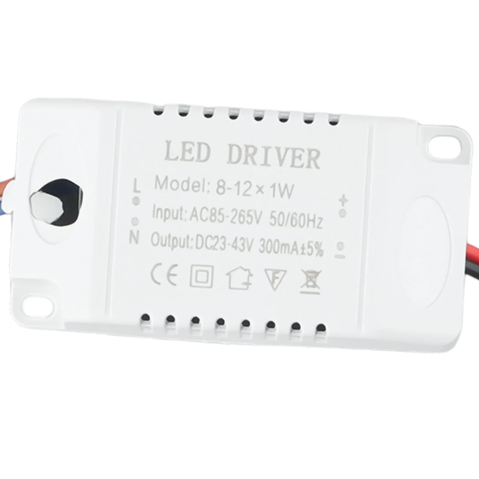 Isolated Power LED Driver Downlight Lighting Panel Light Power Supply Power Transformer 300mA±5% 50/60Hz 8-12W