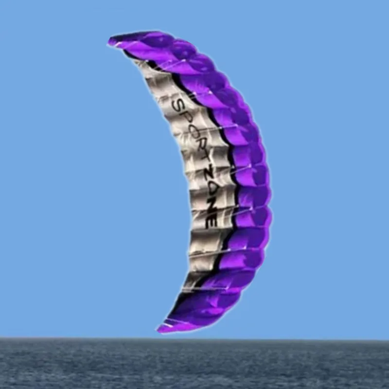 ว่าวไคท์เซิร์ฟแบบสองเชือกสำหรับผู้เริ่มต้น รุ่นใหม่ สำหรับผู้ใหญ่ ว่าวพาราฟอยล์ ว่าวสำหรับเล่นกีฬากระโดดร่ม ว่าวสำหรับมืออาชีพ