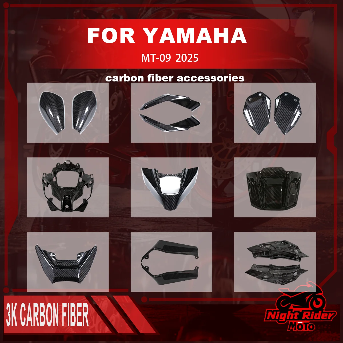 for-yamaha-mt-09-motorcycle-100-carbon-fiber-rear-seat-side-panel-tank-cover-mirror-cover-heel-plate-motorcycle-accessories