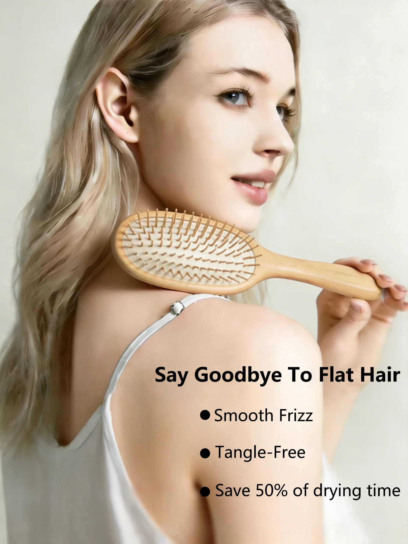 

1PC Needle Bamboo Hair Brush Air Cushion Detangling Hairbrush Head Massagers Scalp Styling Hair Care Tool Hair Comb