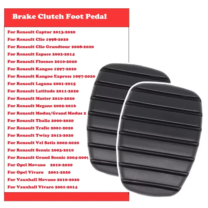 Cubierta de Pedal de embrague de freno de coche, accesorios para Renault Clio 2 Fluence Kangoo 1 Megane 3 Master Trafic Scenic Grand Modus
