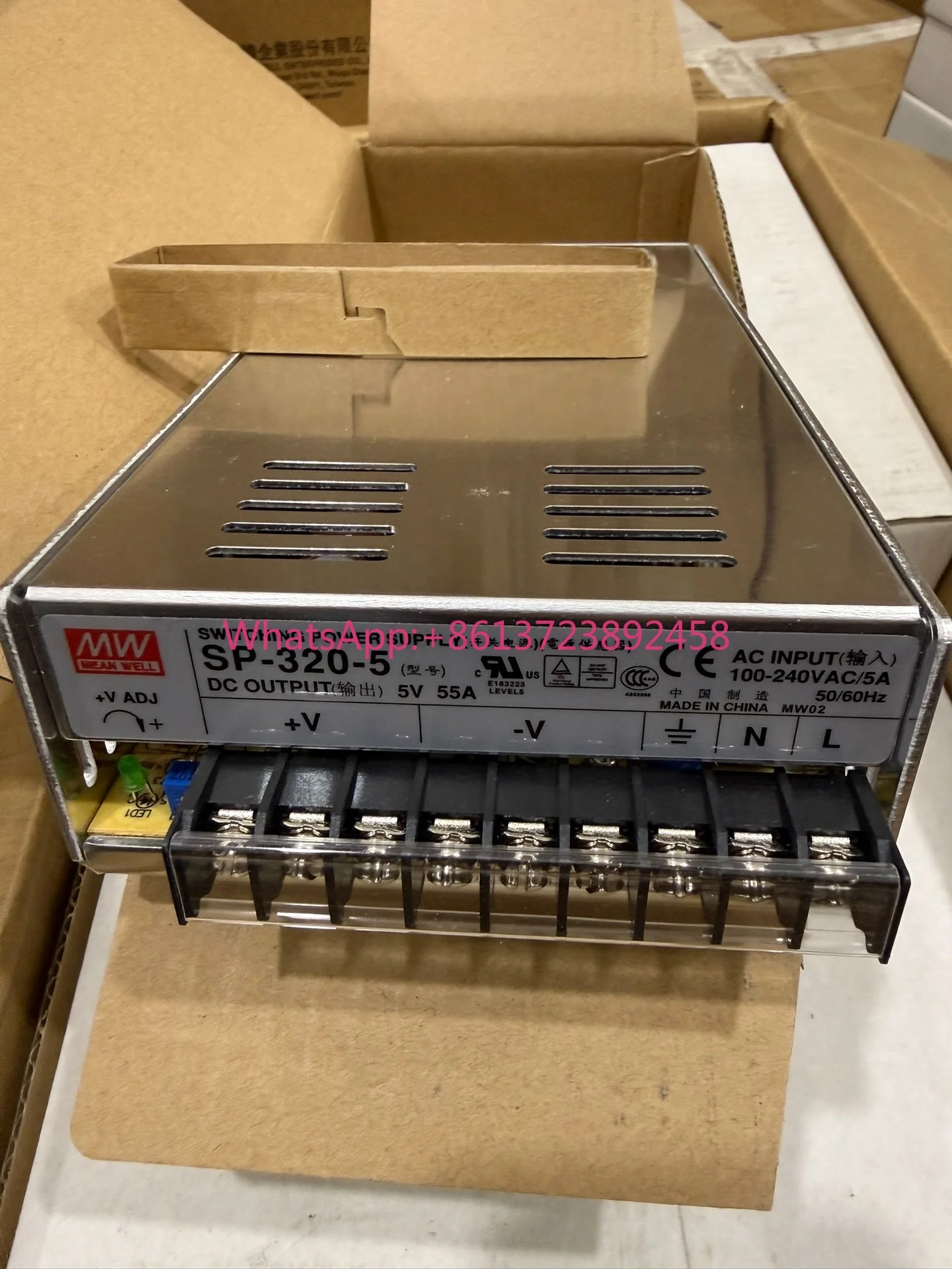 

Taiwan Mingwei SP-320-5 switching power supply 5V 320W 55A high quality