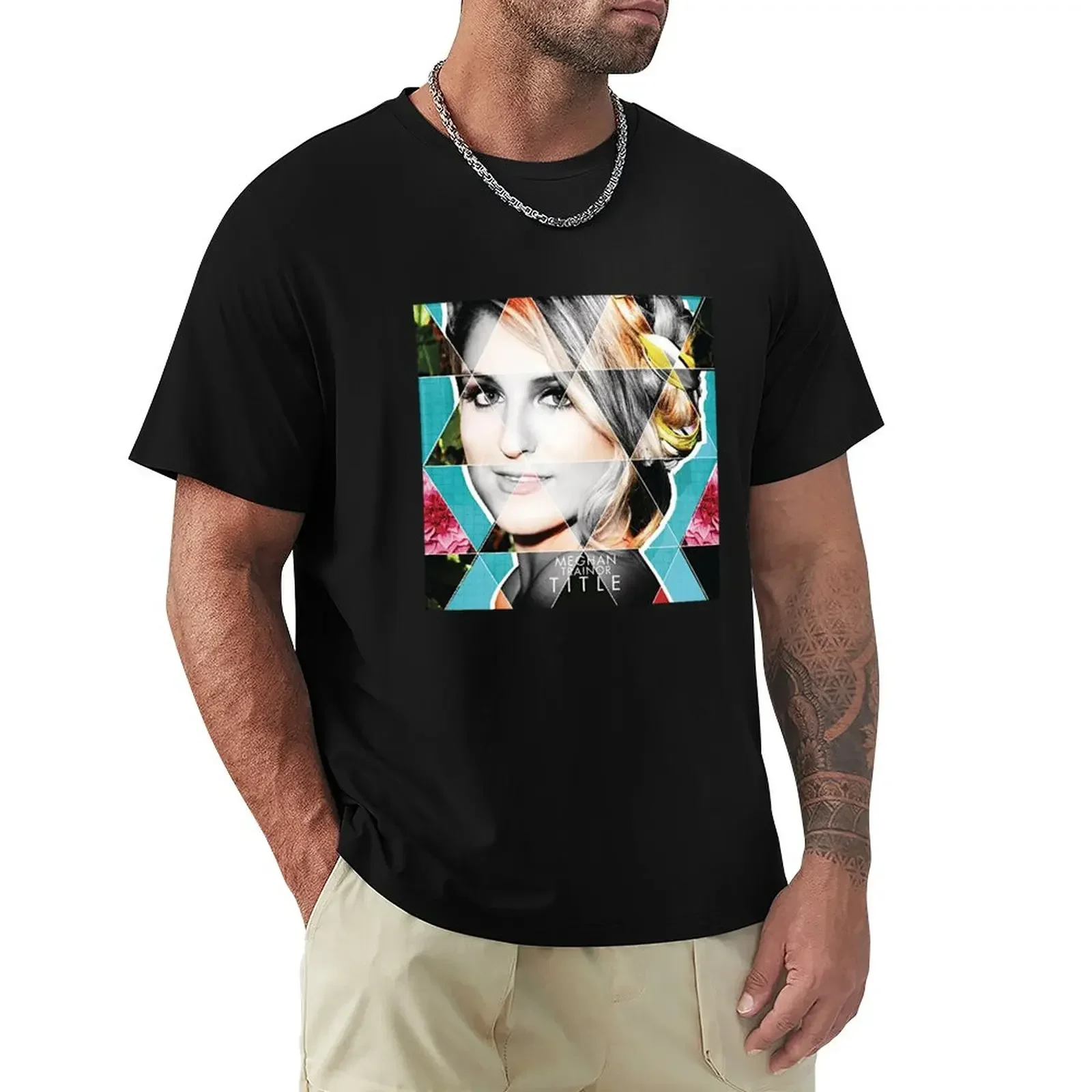 Meghan Trainor T-Shirt plain tees cute tops quick drying mens  t shirts