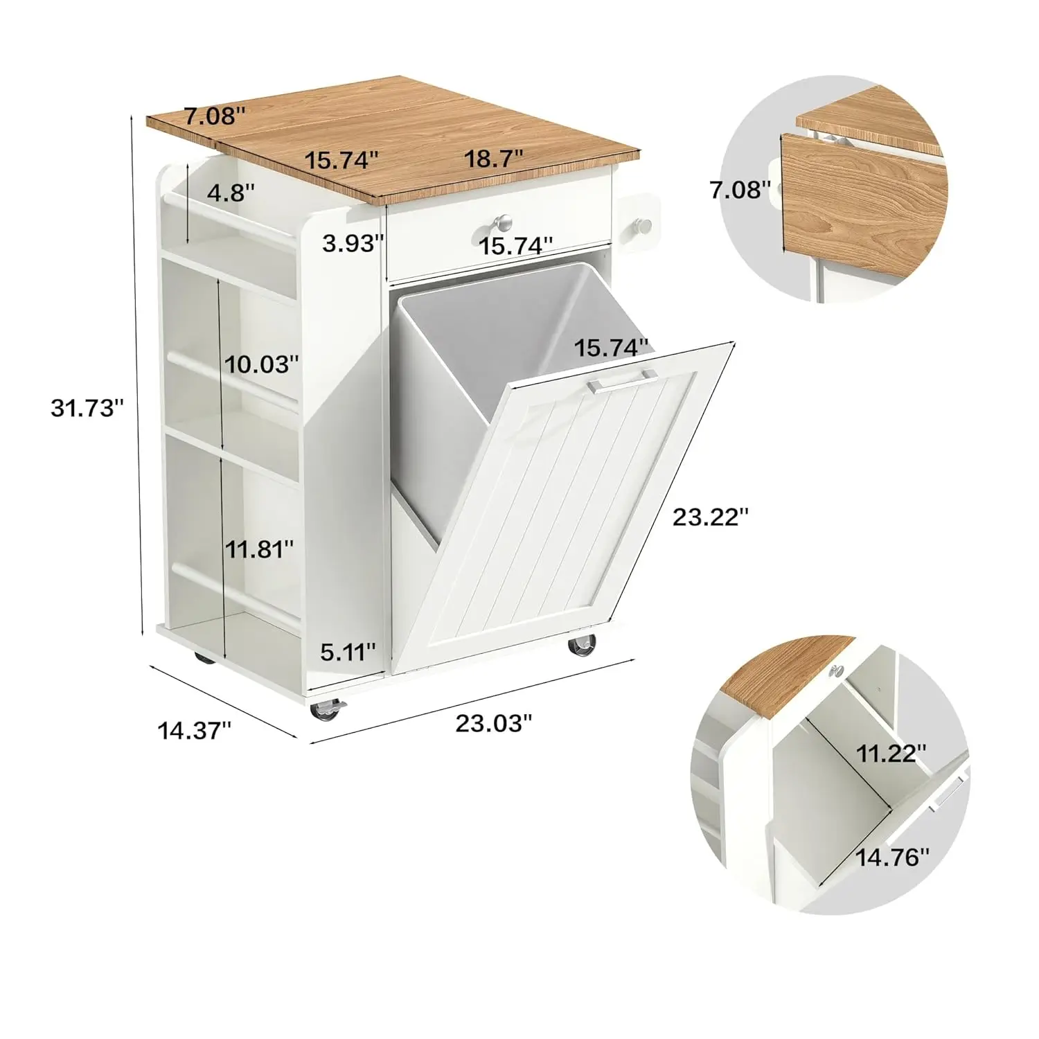 Thumbnail 2 - #4 Rolling Kitchen Islands List of Top Picks