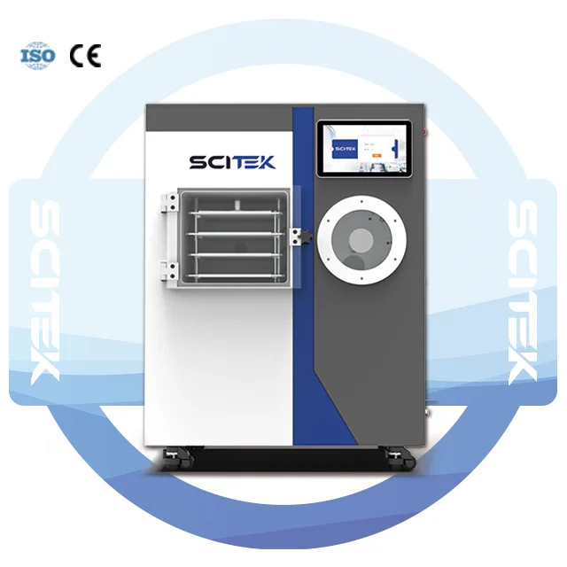 SCITEK Box Freeze Dryer Automatic Capping 316L Stainless Steel Freeze Dryer Untuk Laboratorium