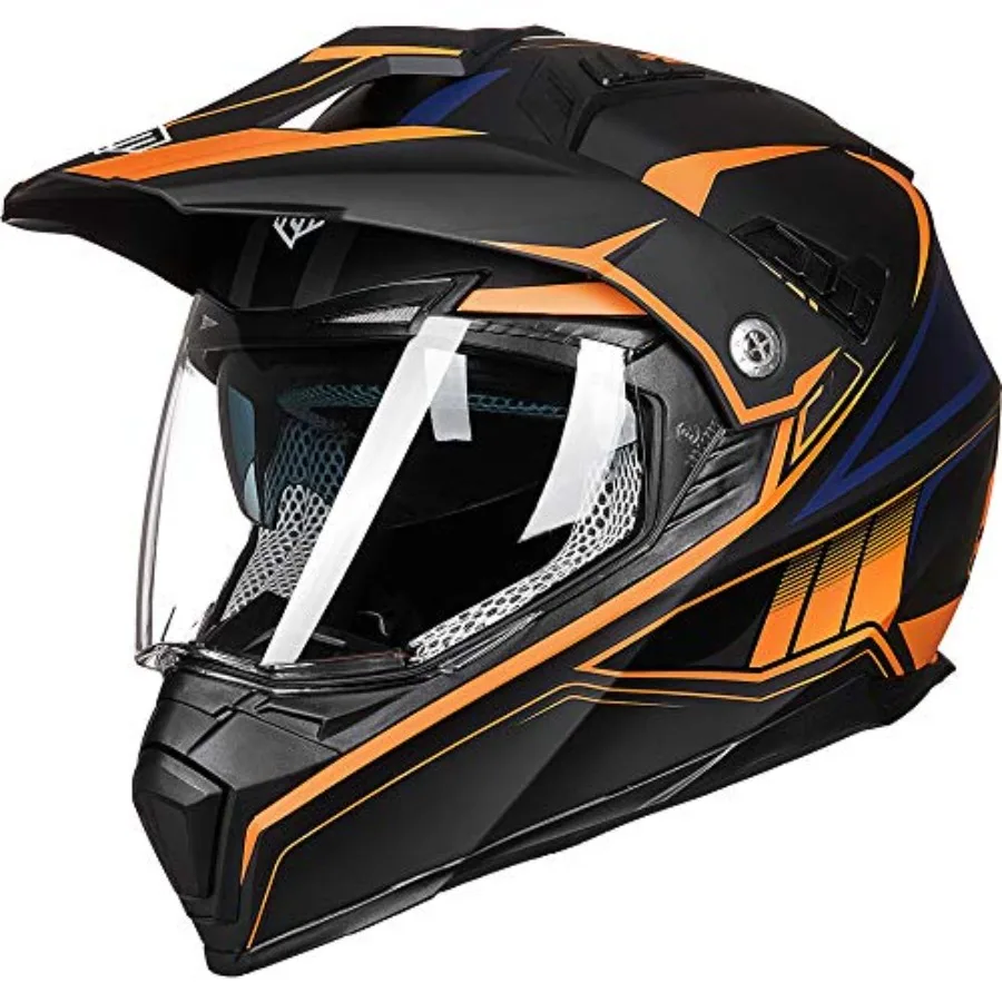 

Off Road Motorcycle Dual Sport Helmet Full Face Sun Visor Dirt Bike ATV Motocross Casco DOT Certified Model 606V