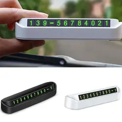 Auto Car Truck Parking License Plate Temporary Stop Parking Plate Number Temporary In Car Phone Sign Number Card Car Card P S0L7