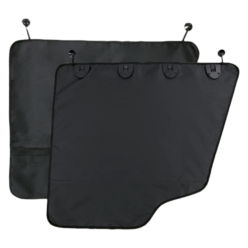

A2BF 2Pcs Car Door Protector Oxford Cloth Scratch Resistant Guard Cover for Pet Dog Wear Resistant Door Protector