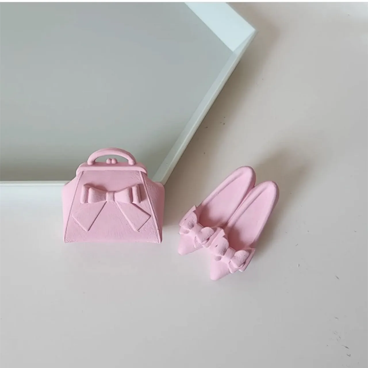 Mini High Heels and Bags shape Silicone Mold Plaster Mold Epoxy Resin Mold Foodgrade Chocolate Mold