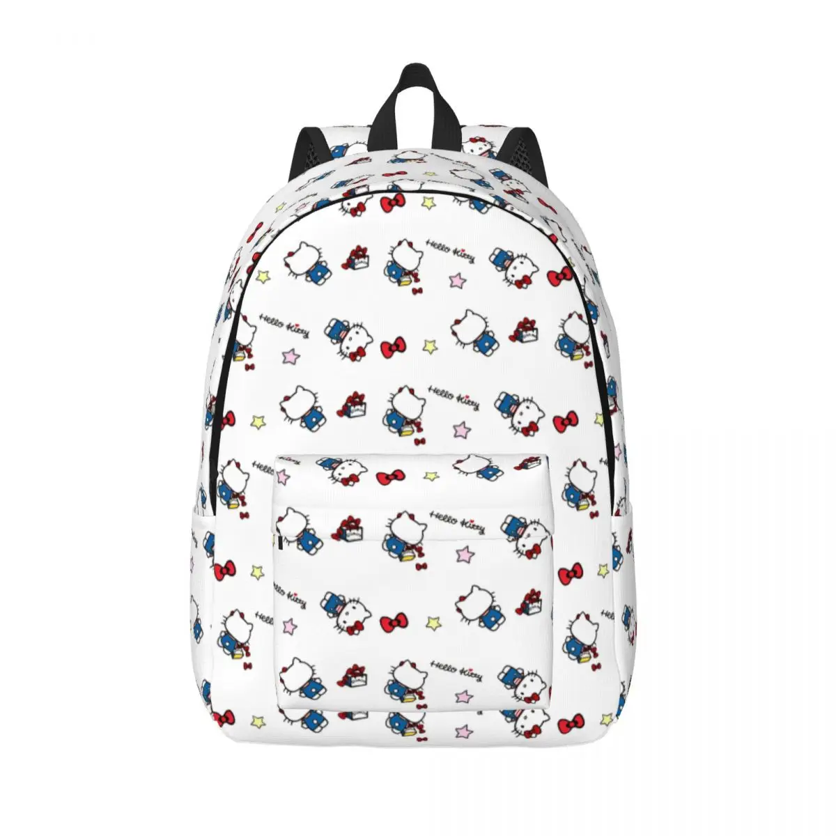 Hello Kitty Backpack for Boy Girl Kids Student School Bookbag Canvas Daypack Kindergarten Primary Bag Outdoor