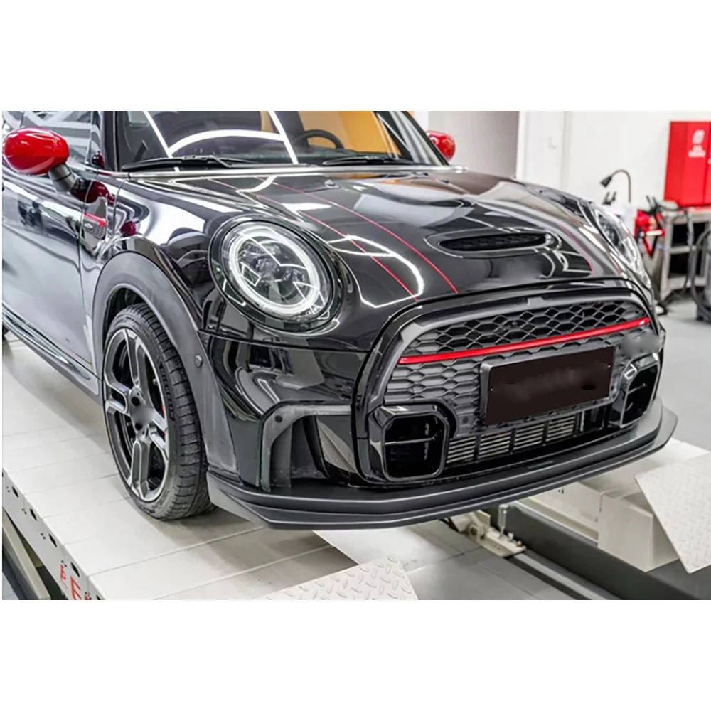 

JMCARCOOL Dry Carbon Fiber For BMW MINI Cooper JCW F56 F57 2022-2024 Front Bumper Lip Spoiler FRP Front Chin Spoiler Car styling